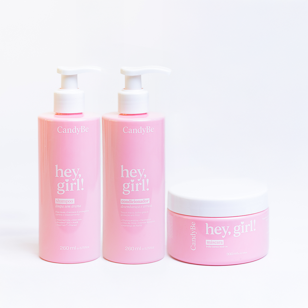 Kit Shampoo + Condicionador + Máscara hey, girl!